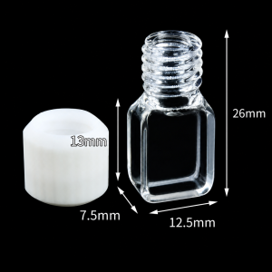 (MQQSC063) Quartz Screw-Top Cuvette, 5/10 mm Dual Path, 30 mm Height with Cap, 650 µL