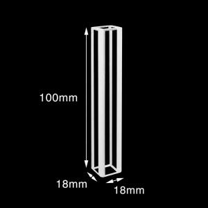 (MQQFC051) Quartz Rectangular Sample Cell, 10 mm Path, 10 mL, Open at Both Ends