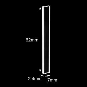 (MQQFC058) Quartz Rectangular Sample Cell, 0.4 mm Path, 124 µL, Open at Both Ends
