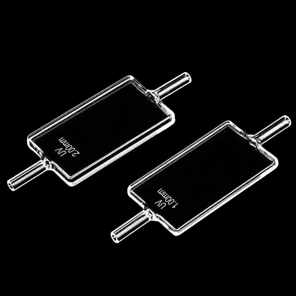 (MQQFL051) Quartz Fluorescence Cuvette, 2/22 mm Path Length, 1.7 mL, 77 mm Overall Length, 42 × 22 × 2 mm, Four-Way Light, Molded 83, Optically Contacted One-Piece Construction, 1 Piece