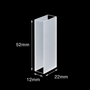 (MQQFC035) Quartz Rectangular Sample Cell, 20 mm Path, 10 mL, Open at Both Ends