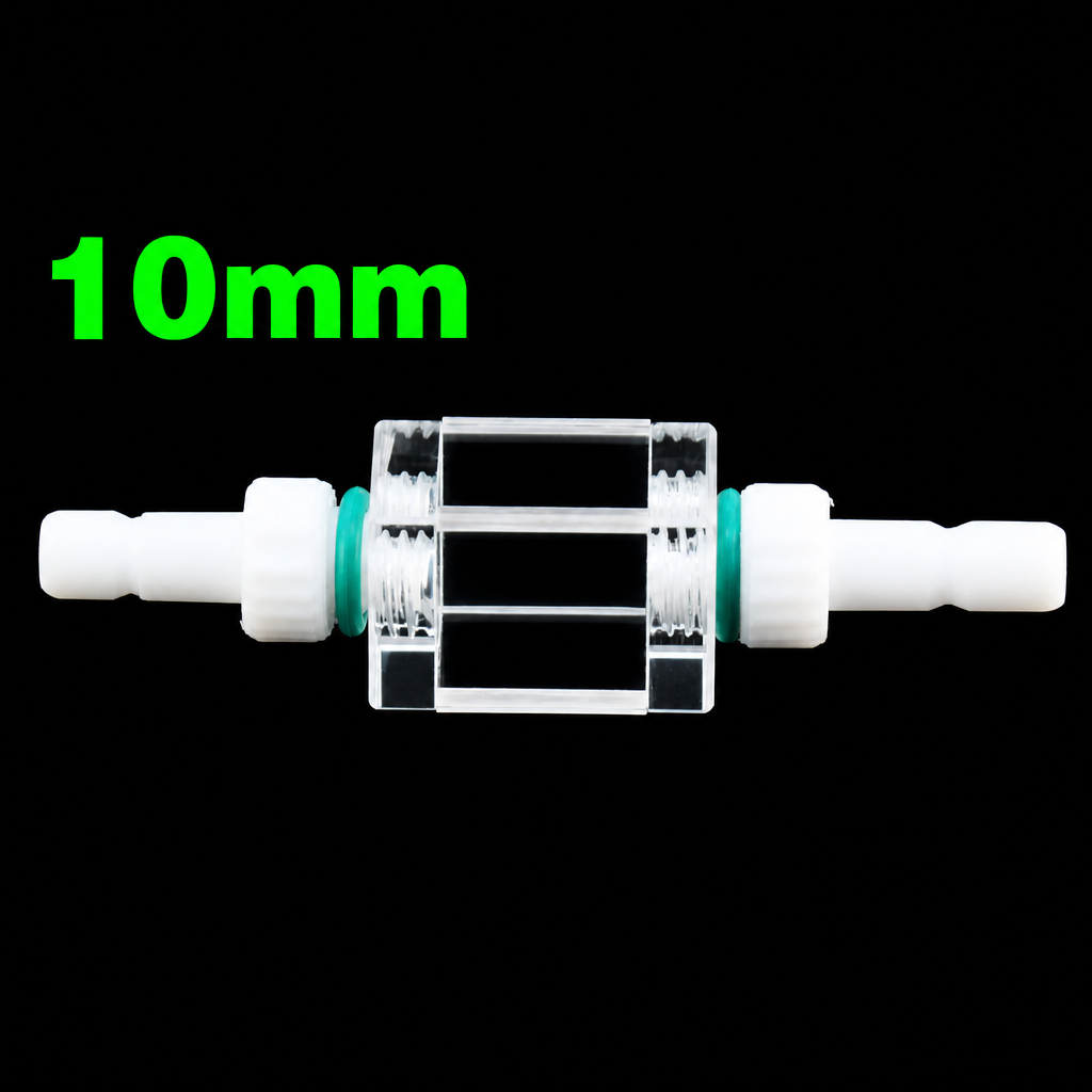 (MQQFC004) Quartz Flow Cell, 10 mm Path Length, 1 mL Capacity, Four-Side Light Transmission, 1 Piece