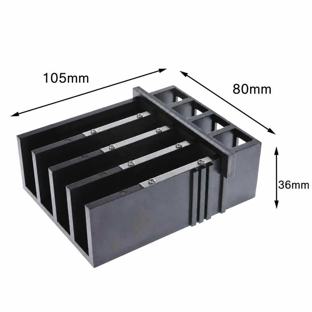 Cuvette Holder, 100 mm, Plastic, One-Piece Formed Construction, 1 Piece