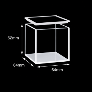 (MQQHC019) Quartz High-Capacity Cuvette, 60 mm Path, Quartz Lid, Four-Way Light