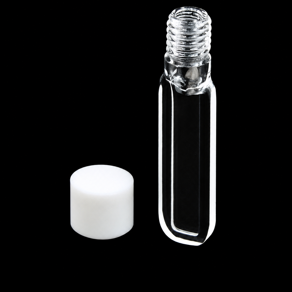 (MQQSC018) Quartz Screw-Top Cuvette, 1 mm Path, 260 µL, Thick-Wall Version