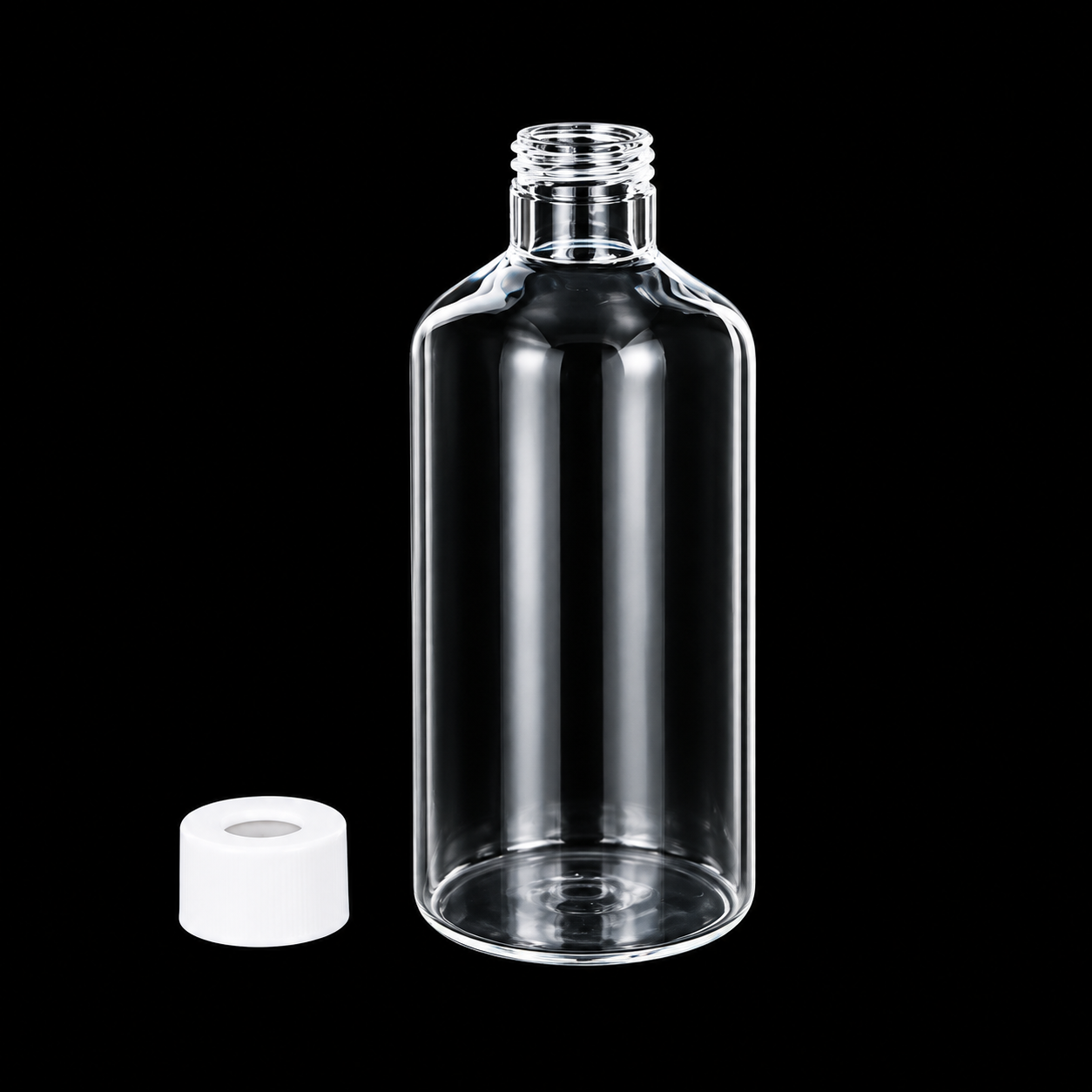 (MQSV-250-V) Quartz Screw Sample Vial, Volume: 250 mL, Size: 60 x 136 mm