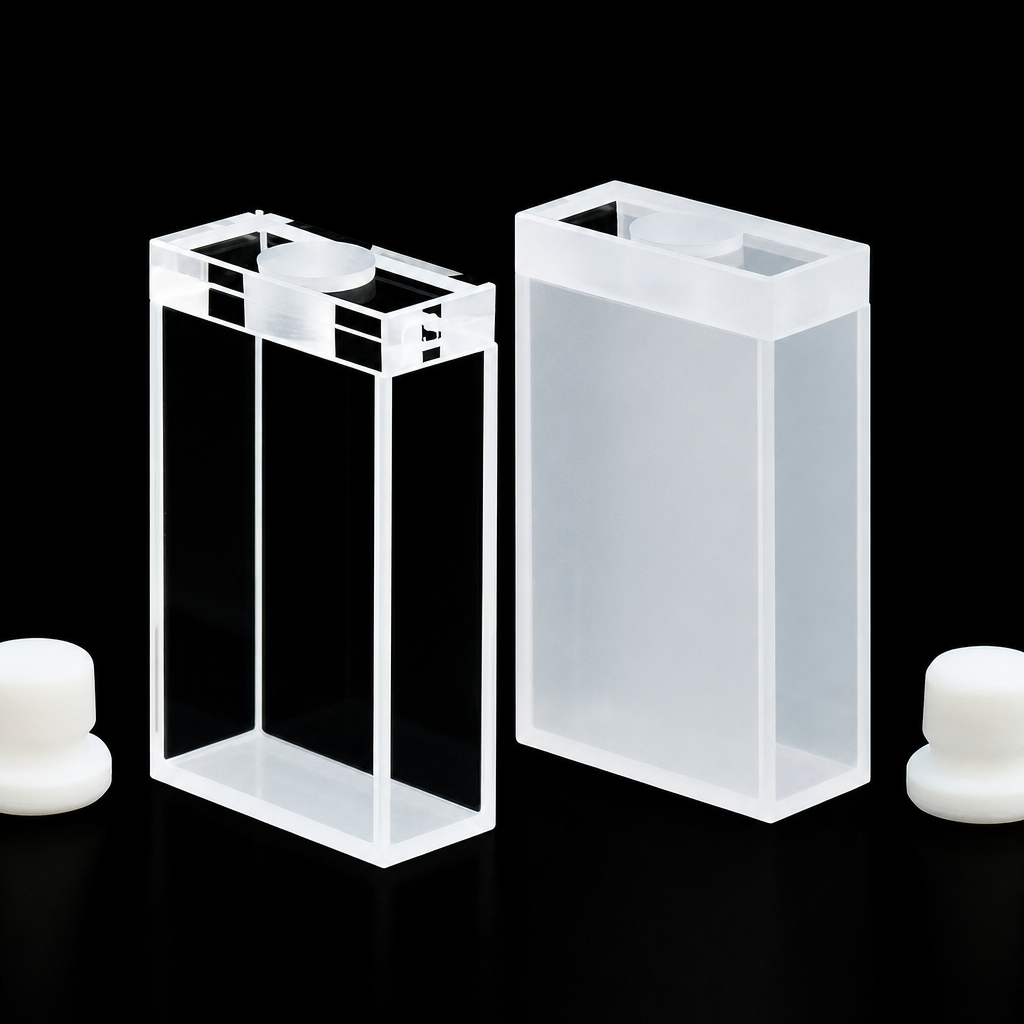 (MQQST007) Stoppered Quartz Cuvette, 25/10 mm Path Length, 9 mL, With Stopper, 25 mm, Four-Way Light, 1 Piece