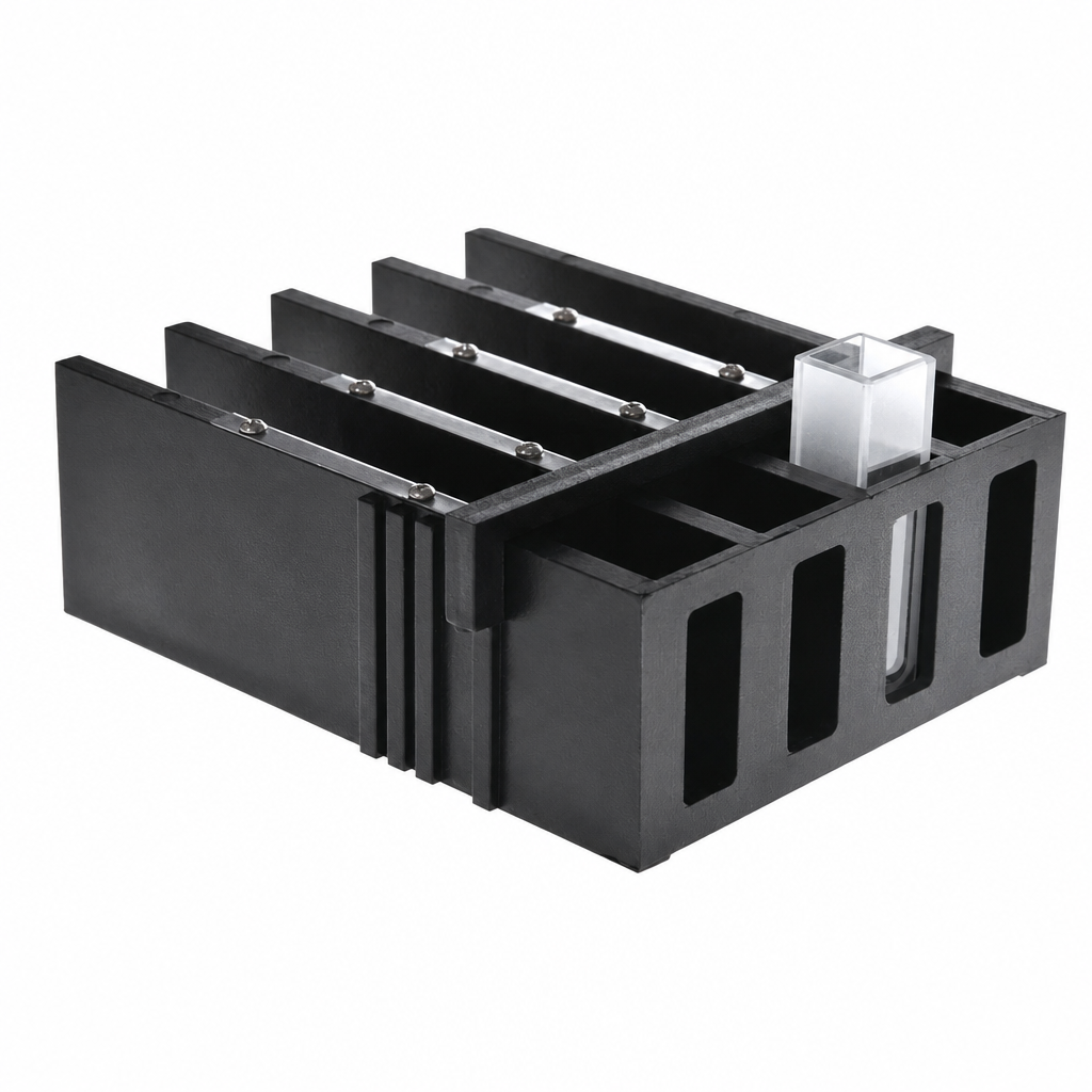 (MQACC019) Cuvette Holder, 100 mm, Plastic, One-Piece Formed Construction, 1 Piece