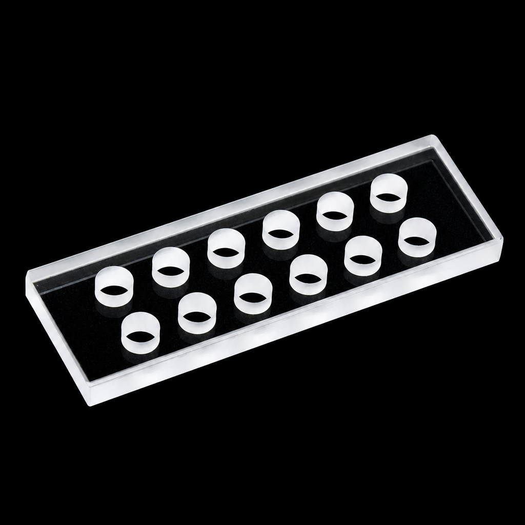 MQQFL015 quartz multi-groove sample cell, 6 mm circular groove