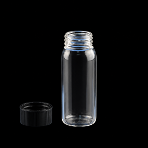(C301TC) Quartz Screw-Cap Bottle with PP Cap, Volume: 30 mL, Size: 30 x 72 mm