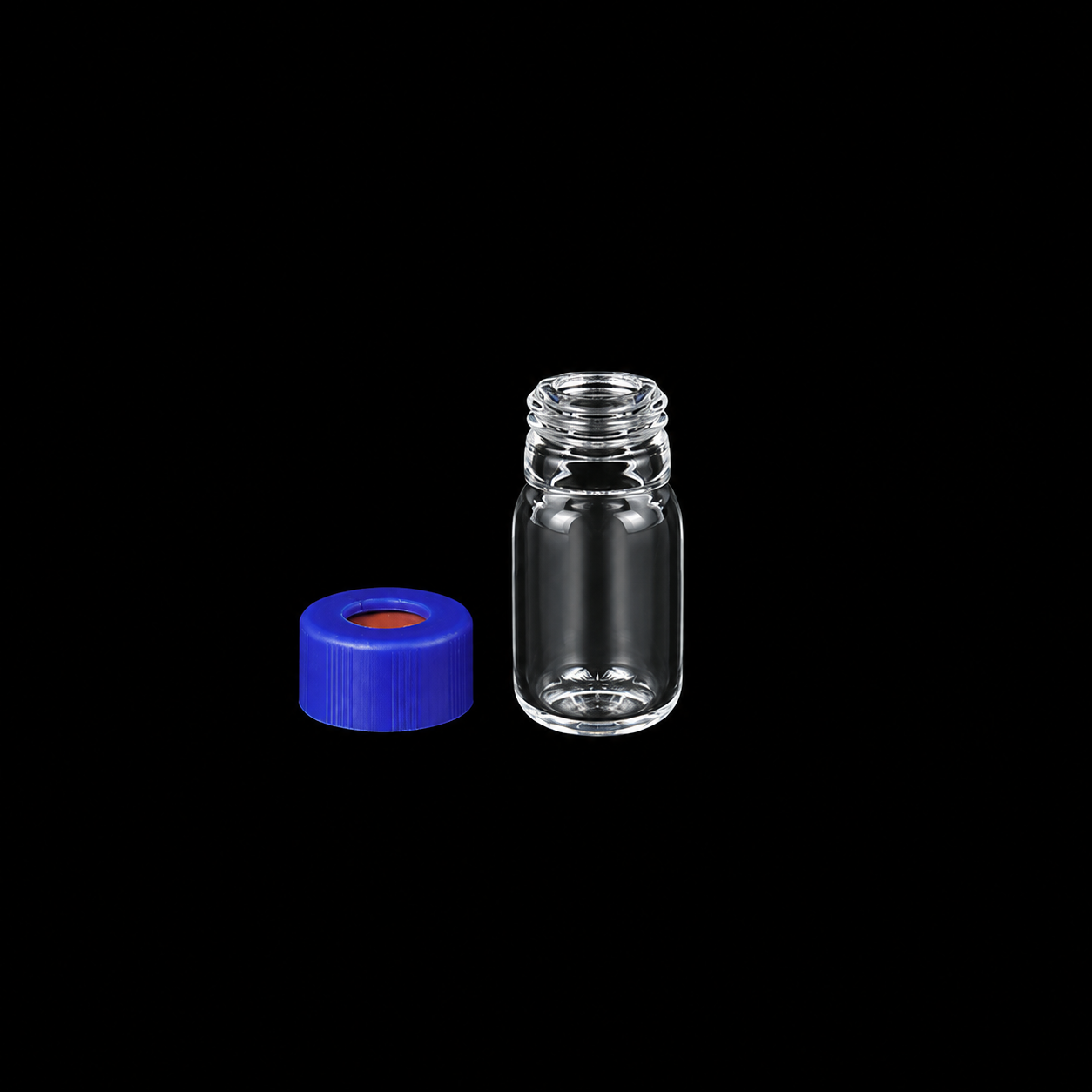 (MQSV-1-V) Quartz Screw Sample Vial, Volume: 1 mL, Size: 10 x 23 mm