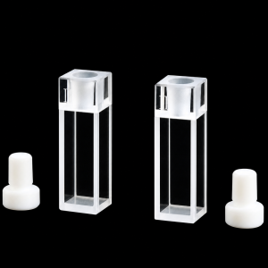 (MQQFL061) Quartz Stoppered Cuvette, 7.5 mm path, 32.5 mm Cell Height, Pack of 2
