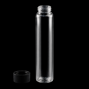(C601TC) Quartz Screw-Cap Bottle with PP Cap, Volume: 60 mL, Size: 30 x 128 mm