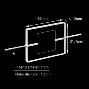 (MQQFC101) Quartz Counting Flow Cell, 0.25 mm path, Two Opposed Tube Connections