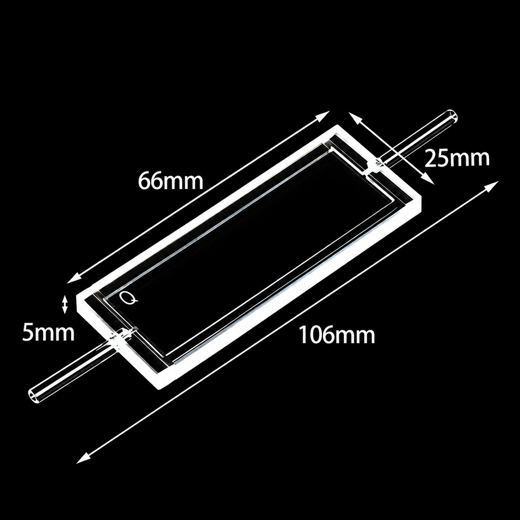 Quartz Flow Cell, 1.2 mL, 1 mm, 1 Piece