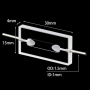 (MQQFC109) Quartz Counting Cell, Path Length: 0.1 mm, Two-Side Light-Transmitting Design, Integrated One-Piece Construction