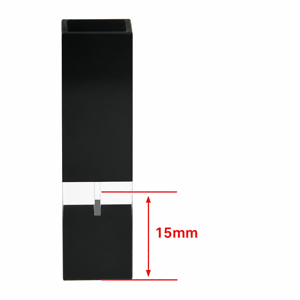 (MQQMC003) Black Quartz Micro Cuvette with Slanted Top, 75 µL, 10 mm Path, 1 × 7.5 mm Window