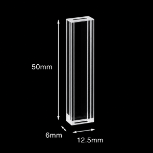 (MQQFC044) Quartz Rectangular Sample Cell, 7.5/1 mm Dual Path, 375 µL, Open at Both Ends