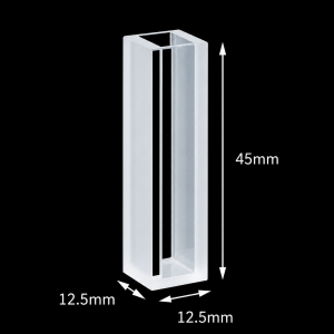 (MQQHC026) Glass Standard Cuvette, 10 mm path, 2.5 mL nominal capacity, Glass 2.5 mL Chamber