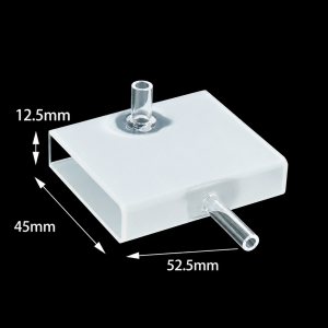 (MQQFC121) Quartz Flow Cell, 50 mm path, Top and Side Tube Connections