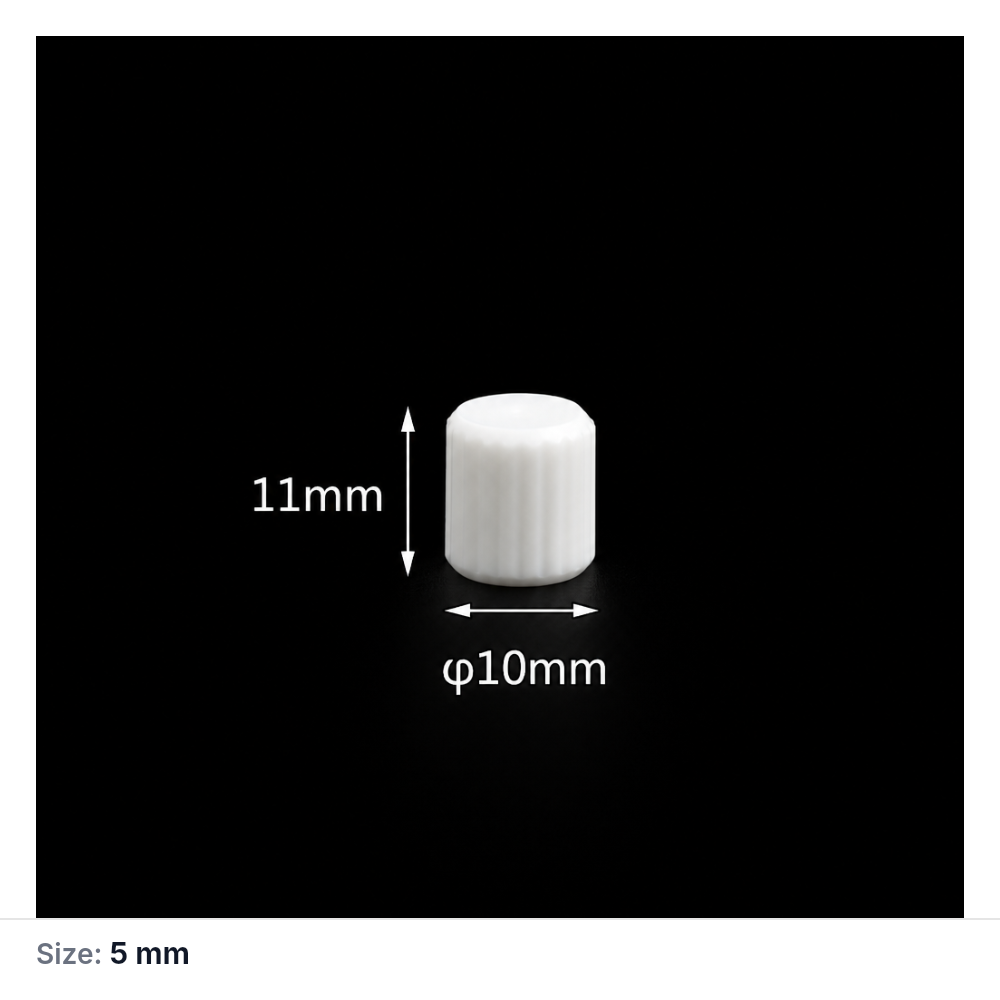 5 mm path PTFE screw-top cuvette lid, 1 Piece