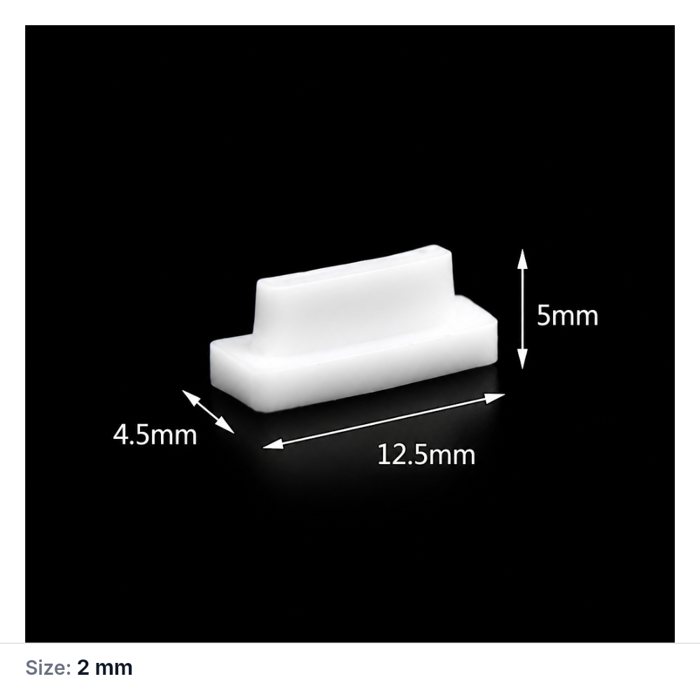 2 mm path length PTFE cuvette lid, 1 Piece
