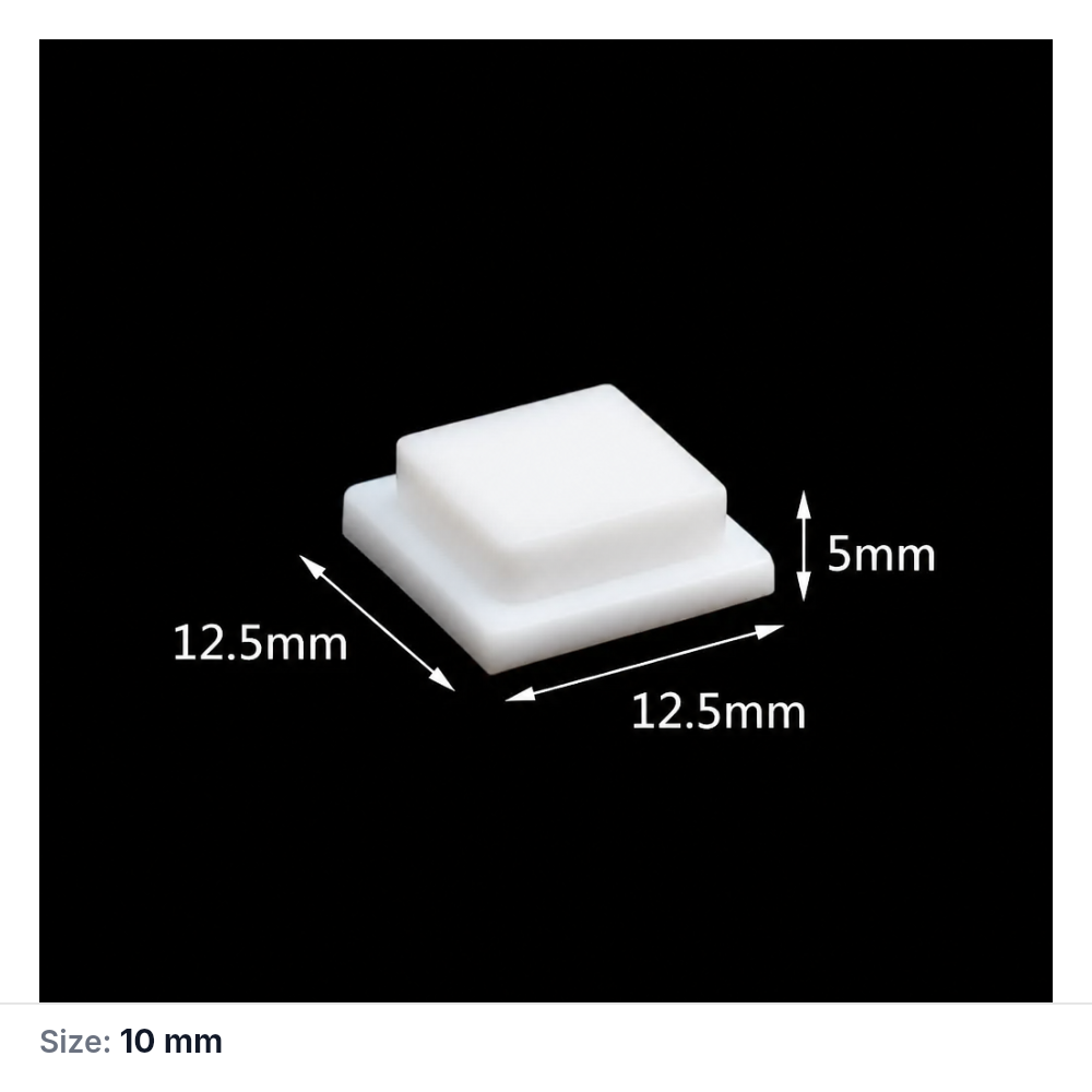 White PTFE cuvette lid for 10 mm path cuvette, 12.5 × 12.5 × 5 mm, 1 Piece