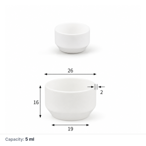 (MQACR101) Alumina Arc-Shaped Crucible, 5 mL, 10 g, 1 Piece