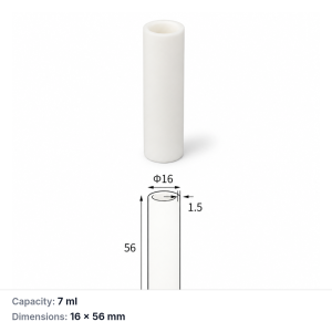(MQACR364) Alumina Cylindrical Crucible, 16 × 56 mm, 7 mL, 15 g, 1 Piece