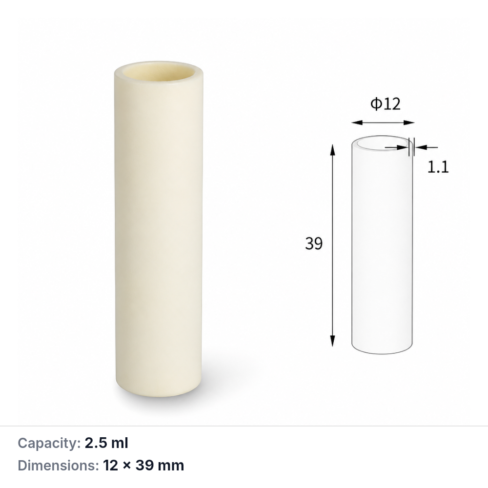 (MQACR378) Alumina, Ø12 mm OD, 12 × 39 mm, 2.5 mL, 6 g, 1 Piece