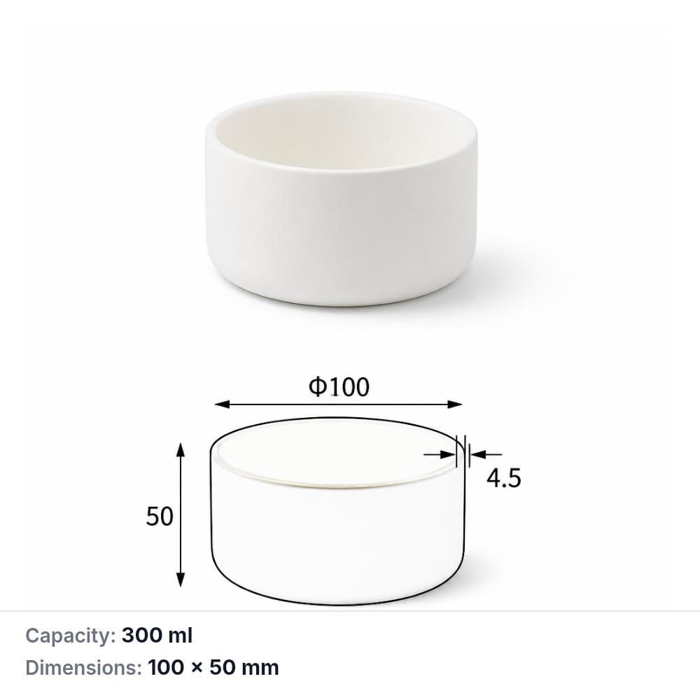 (MQACR419) Alumina, 100 × 50 mm, 300 mL, 390 g, 1 Piece