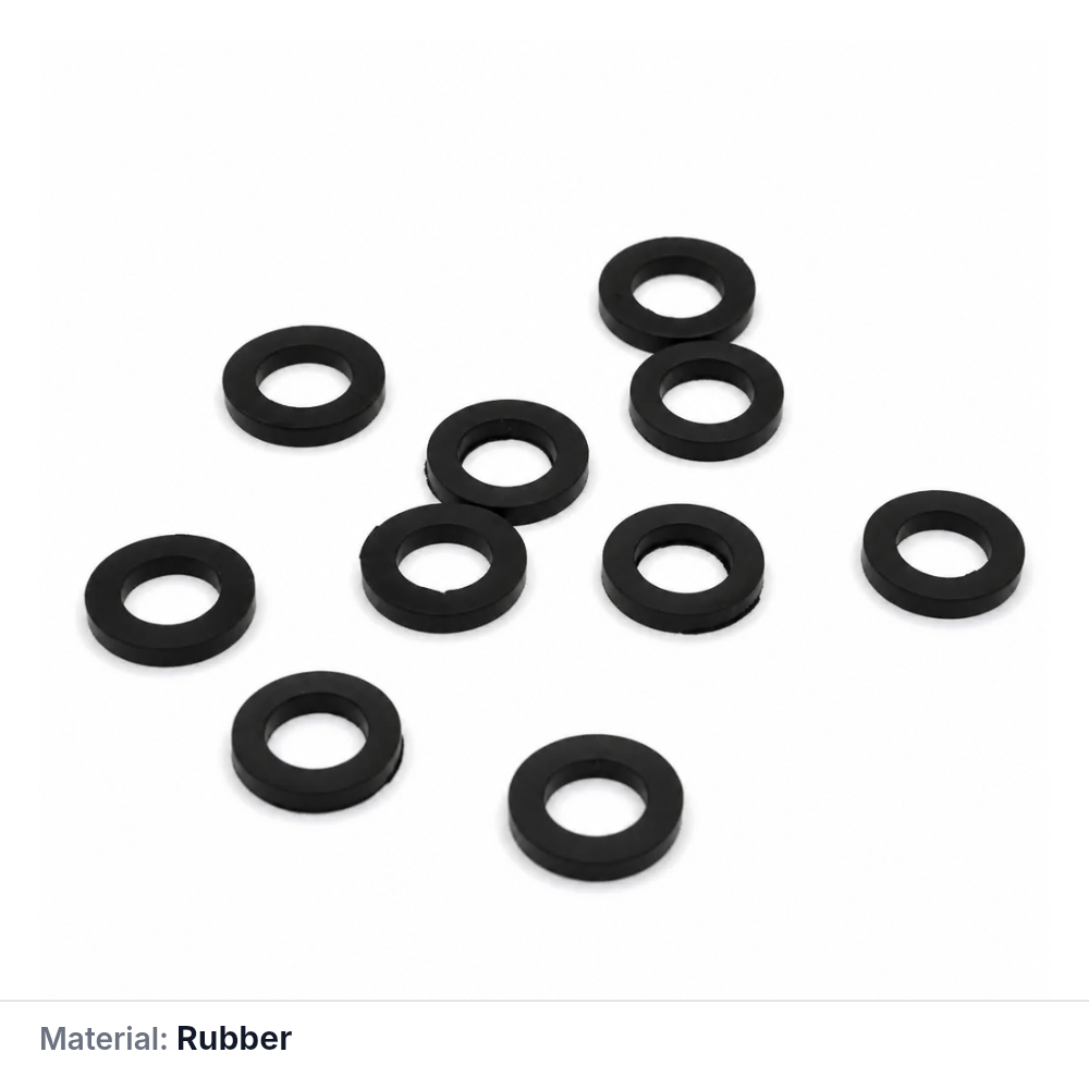 (MQOPT008) Polarimeter Tube Rubber Gasket, Pack of 10
