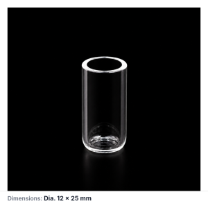 (MQQCR006) Quartz Crucible, 1.8 mL, Ø12 × 25 mm, 1 Piece