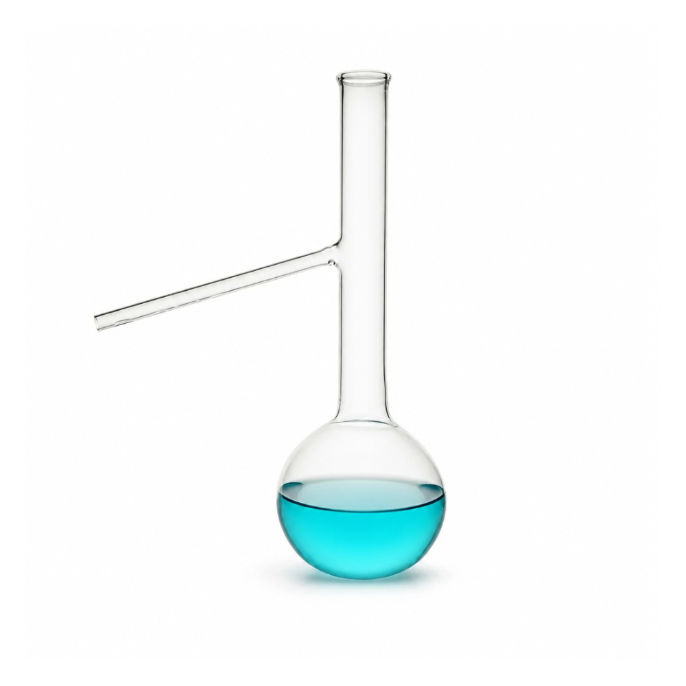 (MQQDF001) Quartz Distillation Flask with Side Arm, 125 mL, 1 Piece
