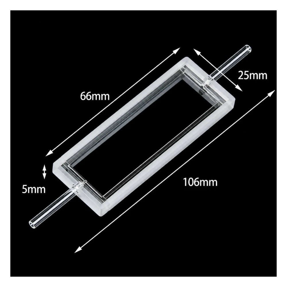 Quartz Flow Cell, 1.2 mL, 1 mm, 1 Piece