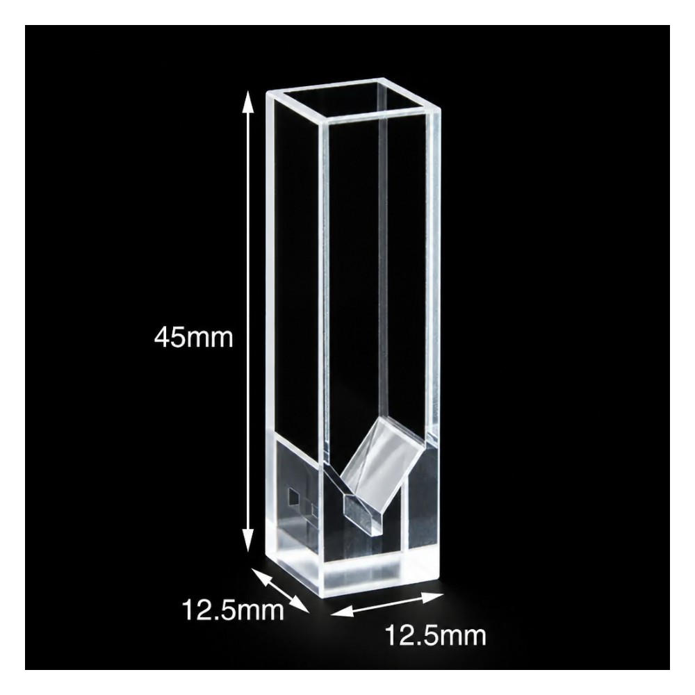MQQFL016 quartz fluorescence cuvette, 10 mm path length, 20 µL capacity