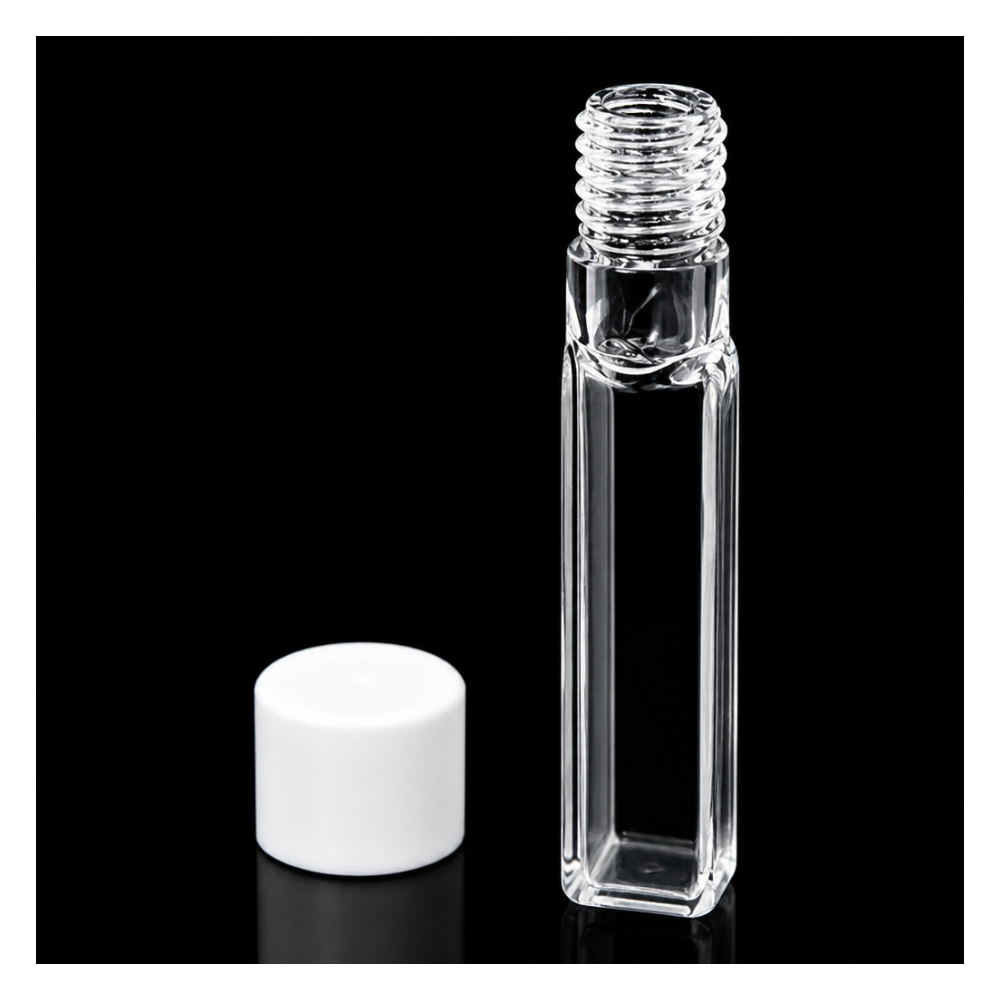 (MQQFL034) Quartz Fluorescence Cuvette, 0.3 mm, JGS1, Four-Way Light, Molded 83, 1 Piece