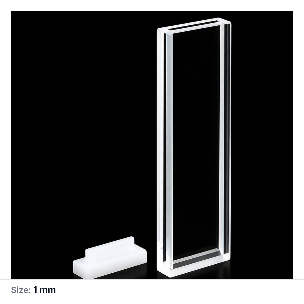 (MQQFL044) Quartz Fluorescence Cuvette, 1 mm Selected Size, Four-Sided Light Transmission, 1 Piece