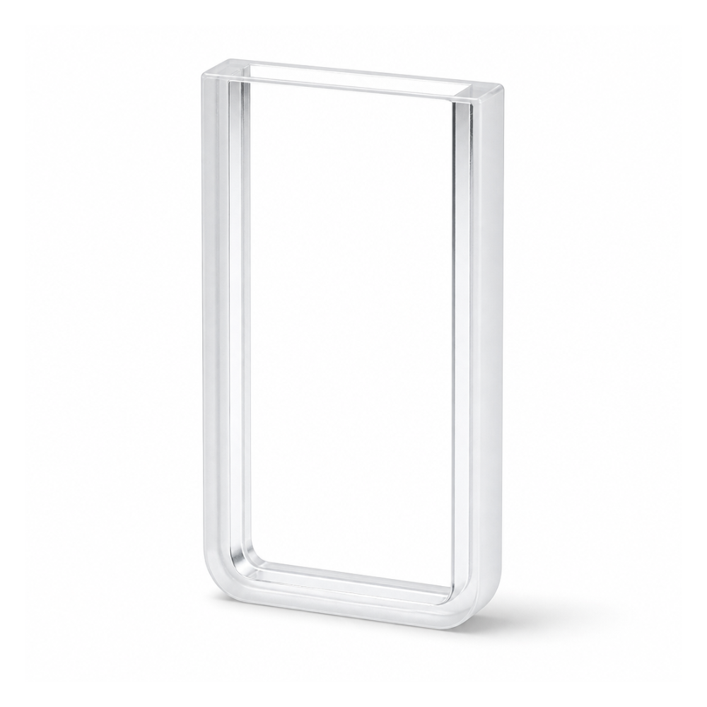 (MQQLW004) Large-Window JGS1 Quartz Cuvette, 3 mm Path, 1.9 mL, 24 × 5.5 × 40 mm, 1 Piece