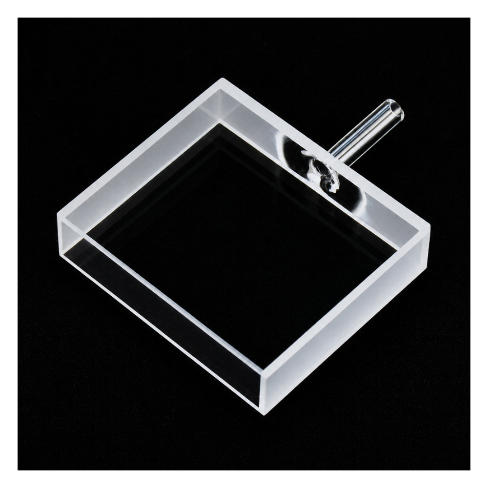 JGS1 Quartz Large-Window Flow Cuvette, 10 mm Optical Path, 17.5 mL, 1 Piece | MQQLW005