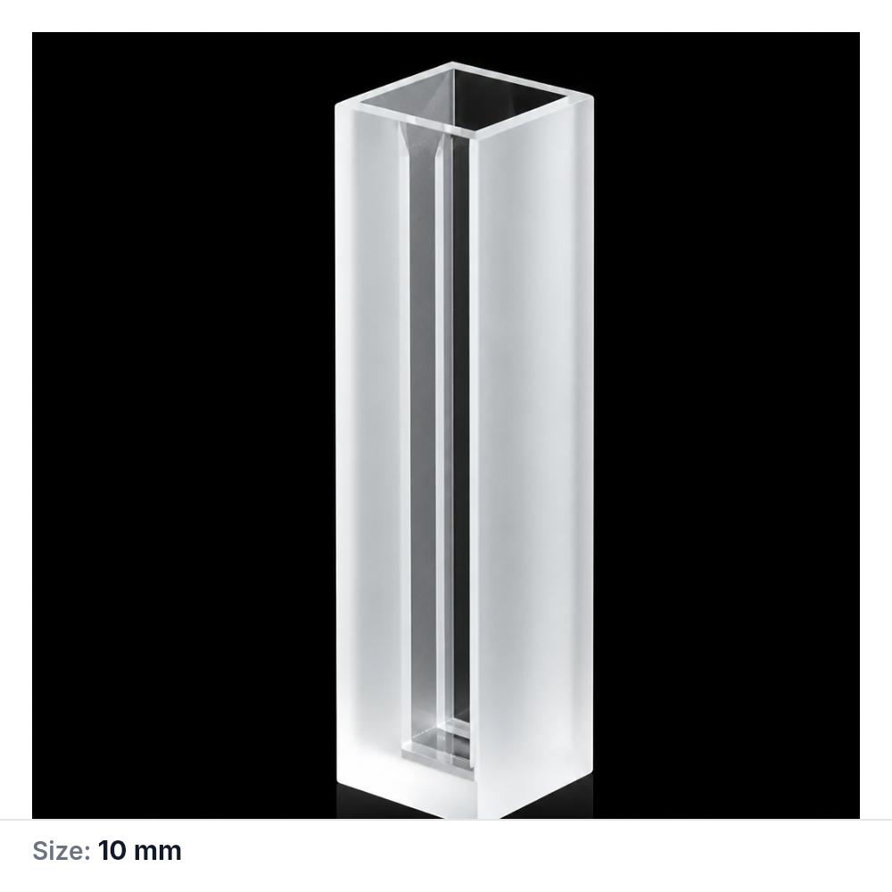 (MQQMC038) JGS-1 Quartz Micro Cuvette, 10 mm Path Length, 45 × 12.5 × 12.5 mm, 5 mm Slit Width, 1.75 mL, 1 Piece