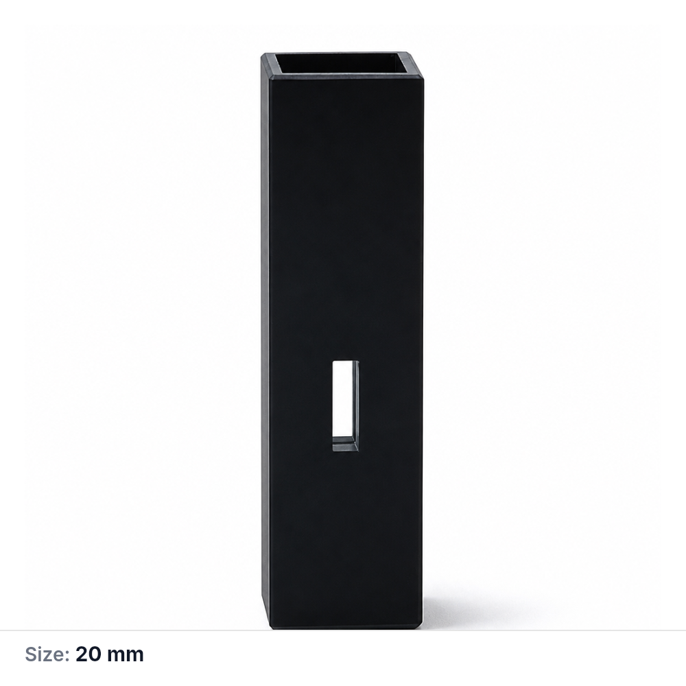 (MQQMC058) Black-Wall Quartz Micro Cuvette, 10 mm Path, 50 µL, 20 mm Center, 1 Piece