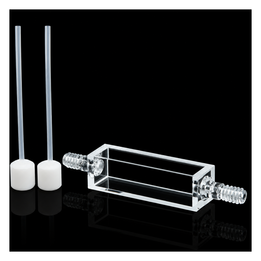 (MQQSC042) JGS1 Quartz Screw-Top Flow Cuvette, 10 mm Path, 4 mL, 1 Piece