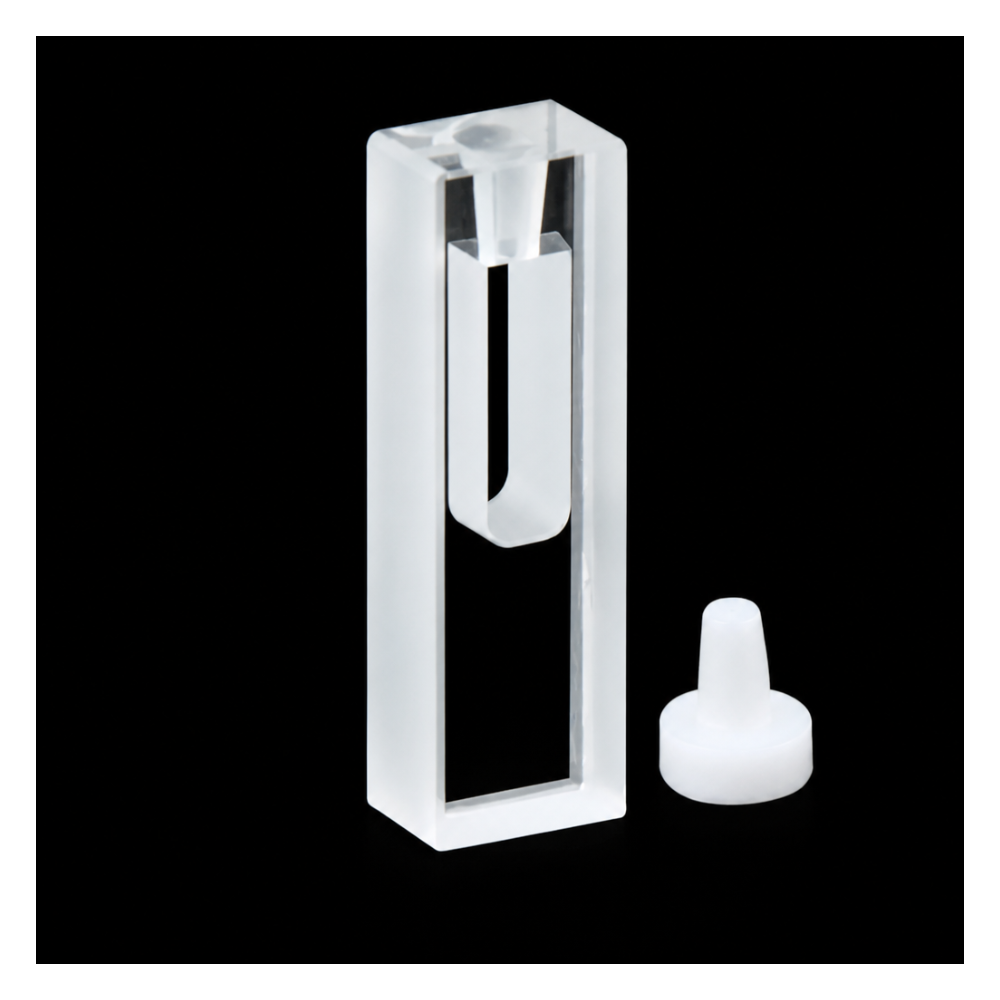 Quartz Stoppered Cuvette Sample Cell, 4 mm Path Length, 120 µL, 1 Piece