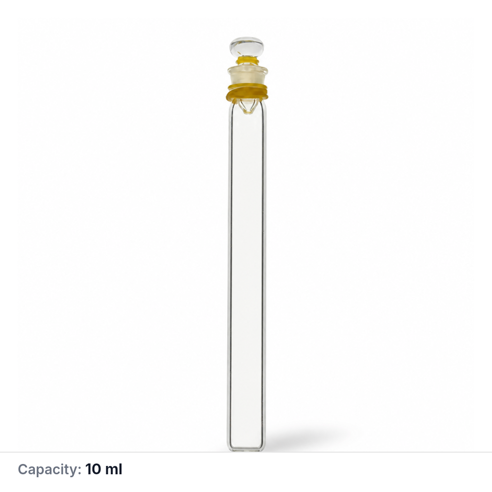 (MQQTT002) Stoppered Quartz Test Tube, 10 mL, With Stopper, 1 Piece
