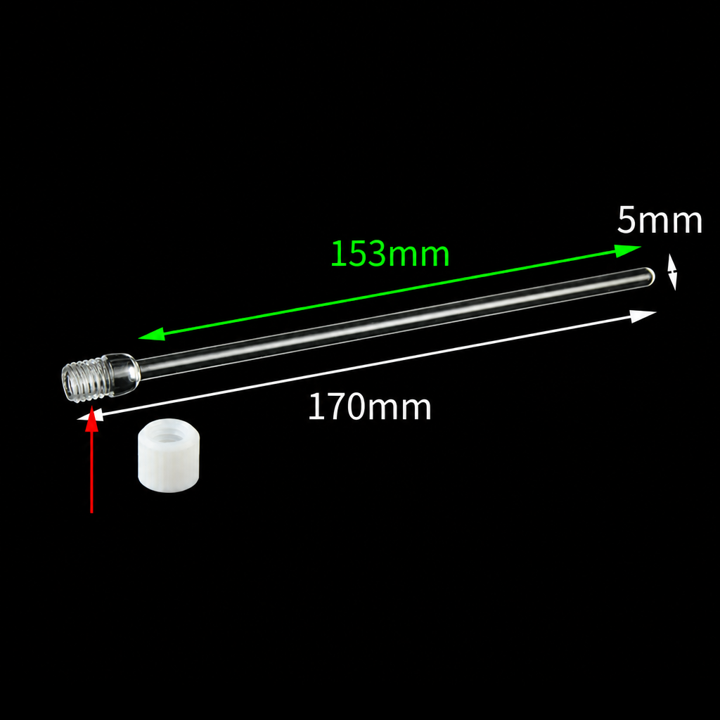 (MQQTT027) Quartz Screw-Top Tube with Cap, 1 mL, M10, 1 Piece