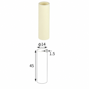 (MQACR384) Cylindrical Alumina Crucible, Ø14 × 45 mm, 4 mL