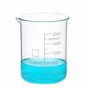 (MQQBK001) Quartz Beaker, 2000 mL, Graduated, 1 Piece