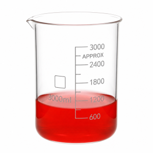 (MQQBK007) Fused Quartz Beaker, 3000 mL, JGS2, 1 Piece