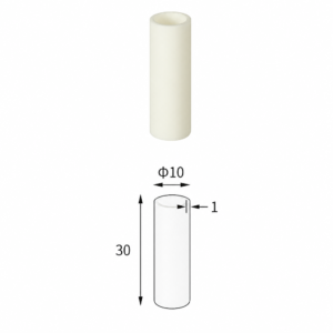 (MQACR477) Cylindrical Alumina Crucible, Ø10 × 30 mm, 1.4 mL